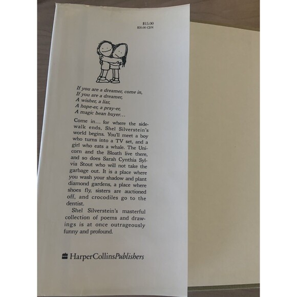 Where The Sidewalk Ends by Shel Silverstein 1974 First Edition Hardcover EUC - Picture 4 of 5